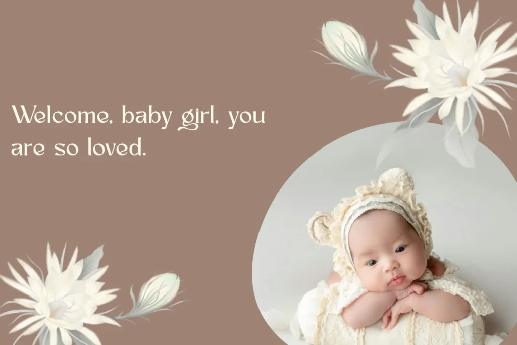 Short Welcome Baby Girl Messages for Cards