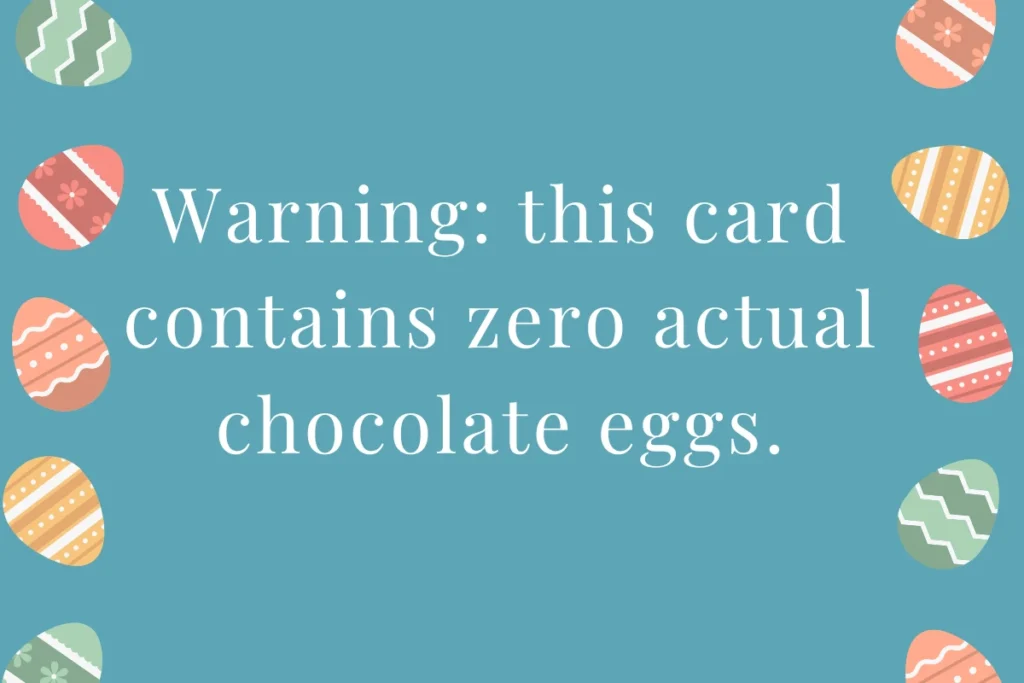 Funny Easter Card Messages