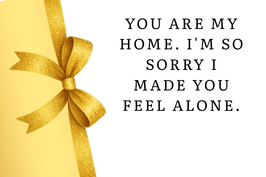 Heartfelt Apology Gift Messages for Wife