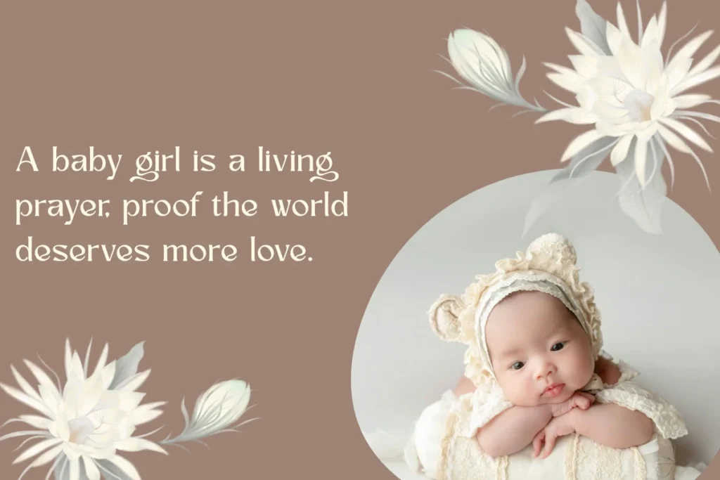 Religious and Blessing Messages for Baby Girl